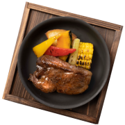 Steak and vegetables